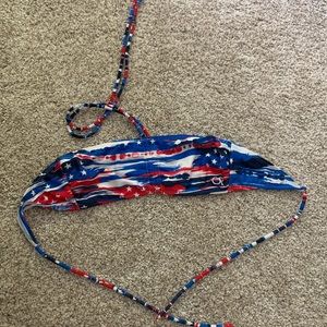 strappy bandeu swimsuit top